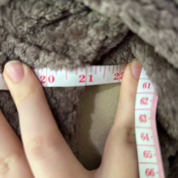 Free Country Brown Driftwood Fleece Medium Textured Zip Up Jacket w/ Collar - Picture 9 of 10